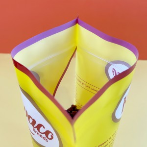 Bolsa de papel de aluminio impresa personalizada con cremallera para bolsas de plástico de envasado de alimentos en polvo