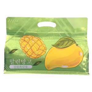 Factory Professional Custom Flat Bottom Zipper Frosted Dried Fruits Rice Food Packaging Bags With Handle