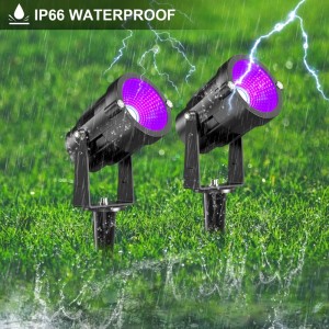 UV Black lights Landscape Lighting LED Low Voltage Outdoor Waterproof