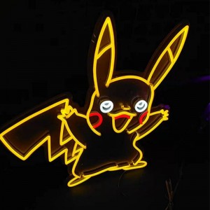 Anime comhartha neon lámha chartúin 2