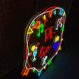 Bar pub neon sign buatan tangan dri2