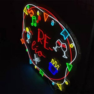 Quầy bar quán rượu neon dấu hiệu handmade dri2