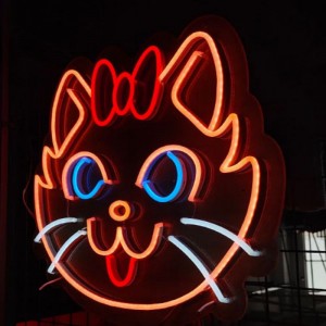 Cat neon signs game center neo6