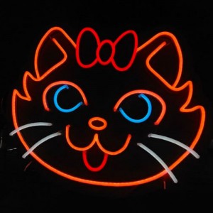 Kočičí neonové nápisy herní centrum neo6
