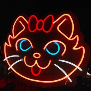 Cat neon sign center neo6