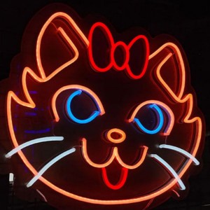 Cat neon signs centru di ghjocu neo6