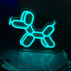 Anjing neon tanda-tanda mainan buatan tangan gi1
