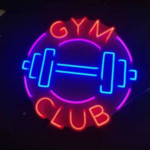 GYM Club неоновая вывеска спальня gym3
