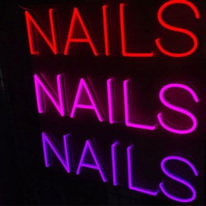 Nails neon Sign neon light sig4