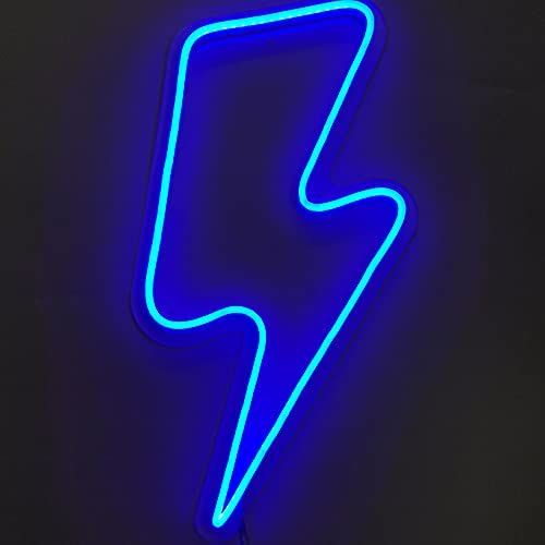 Neon Lightning Bolt Sign Light 2