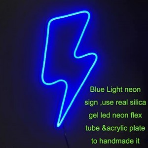 Neon chaqmoq belgisi Light2