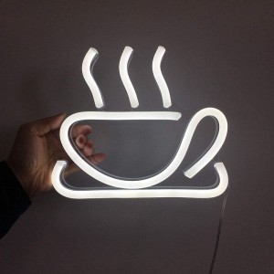 နီယွန်ဆိုင်းဘုတ် ကော်ဖီခွက် LED ဆိုင်းဘုတ် ၂