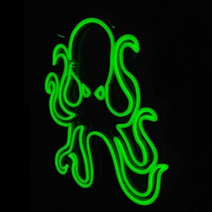 Octopus neon signs coffee shop2