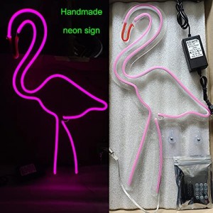 Rosa Flamingo LED neonskyltar3