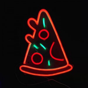 Neónový nápis na pizzu ručne vyrobený neón1