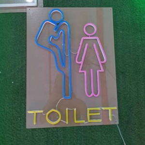 Indicator cu neon pentru toaletă Semn cu neon pentru WC2