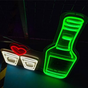ຈອກເຫຼົ້າແວງ neon led light s6