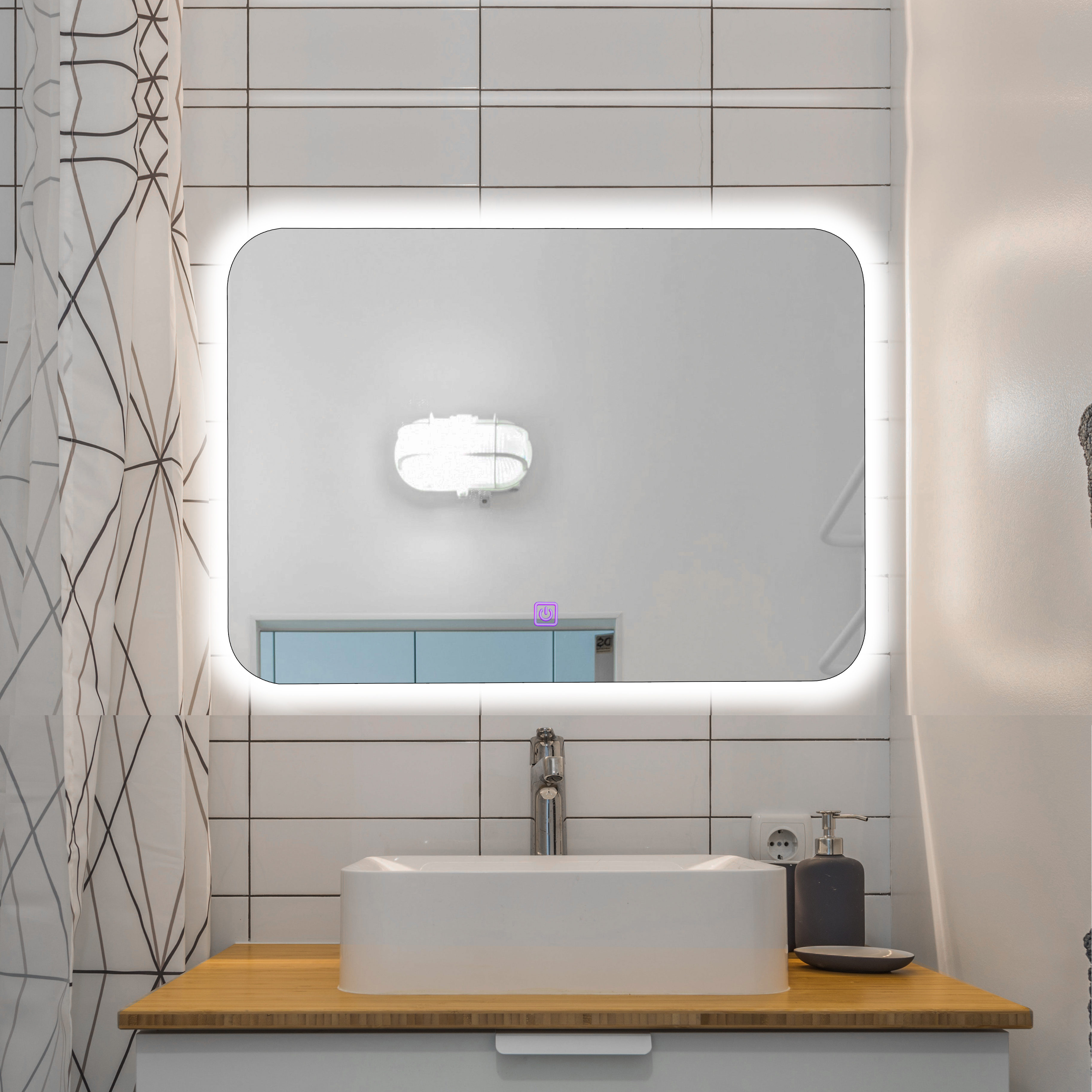 Bathroom Mirror backlit square 5 years warranty   YJ-1101 Featured Image