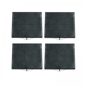 LEFENG 4PCS monokristalinis silicio saulės skydelis, reguliuojamas prie sienos montuojamas ON-Grid fotovoltinis modulis, atsparus oro sąlygoms saulės energijos rinkinys PV modulio saulės sistema su 300 W mikro inverteriu