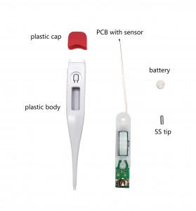Digital Thermometer PCBA SKD Parts Parts