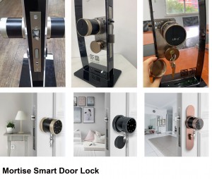 Elektroniske smarte dørlåser for innendørsdør og utendørsdør