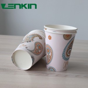 12oz na naka-print na disposable paper cup