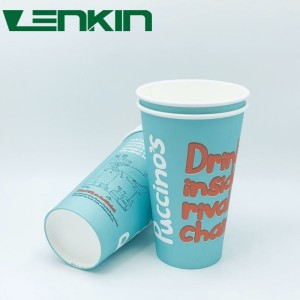 16oz customized paper cup na may logo
