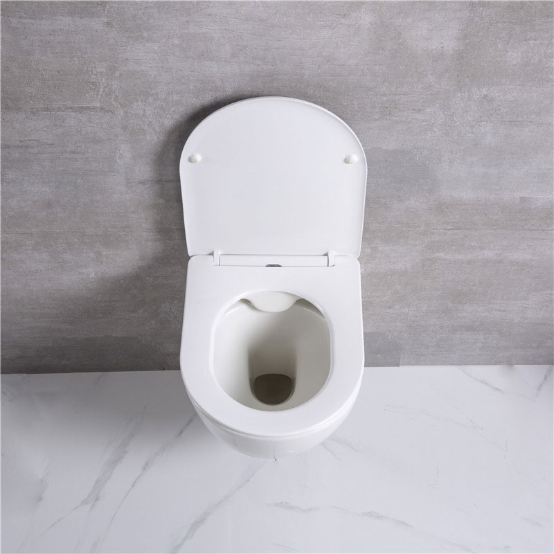 Mažas sieninis pakabinamas keraminis tornado tualetas su nuleidžiamu vandeniu wc erdvę taupantis sieninis tualetas Vonios kambarys