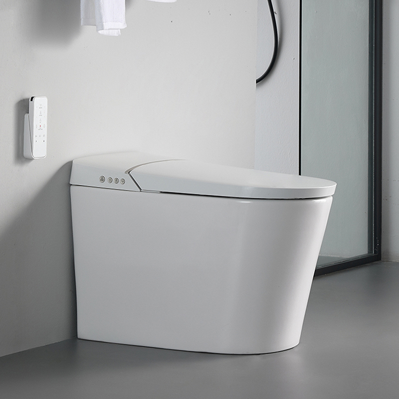 High-Tech Aunoa Flip Floor Mounted Toilets Smart Bidet Horoi Automatic Sensor Intelligent Toilet
