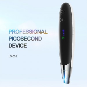 LS-058 सुरक्षित घरेलू उपयोग पोर्टेबल स्कार टैटू फ्रिकल पिगमेंट मोल स्किन केयर रिमूवर पेन पिकोसेकंड लेजर पेन