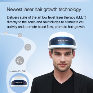 Laser hårvekstsystem Rødt lysterapi hårveksthette