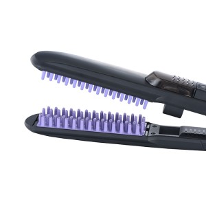 H1019 Gnàthaichte New Brand So-ghiùlain Mini Combs Hair Straightener Steam Comb Hair Straightener