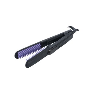 LESCOLTON Ionic Hair Straightener Brush, Anti-Scald & Auto-Off Safe & Easy to Use