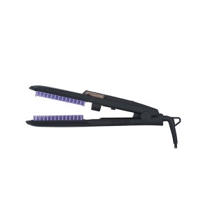 LESCOLTON Ionic Hair Straightener Brush, Anti-Scald & Auto-Off Safe & Easy to Use