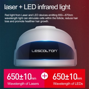 Лазер үс ургуулах систем Улаан гэрлийн эмчилгээний үс ургах малгай