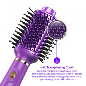 LS-H1061 One Step Hair Dryer Brush 4 sa 1 Negative Ion Hair Straightener Kit Electric Hot Air Blow Dryer Brush Comb