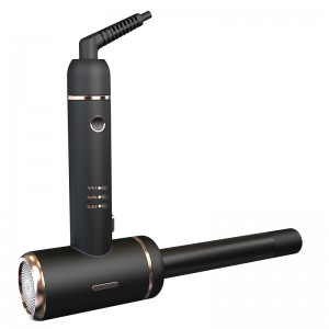 LS-083 2 In 1 Yeni Model LED Ekran Sihirli Siyah Renk Büyük Güç Saç Kıvırcık Sihirli Curling Demir Üç Sıcaklık Ile