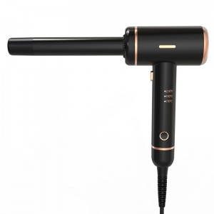 LS-083 Nový model LED displeja 2 v 1 Magic Black Farba Big Power Hair Curly Magic Curling Žehlička s tromi teplotami
