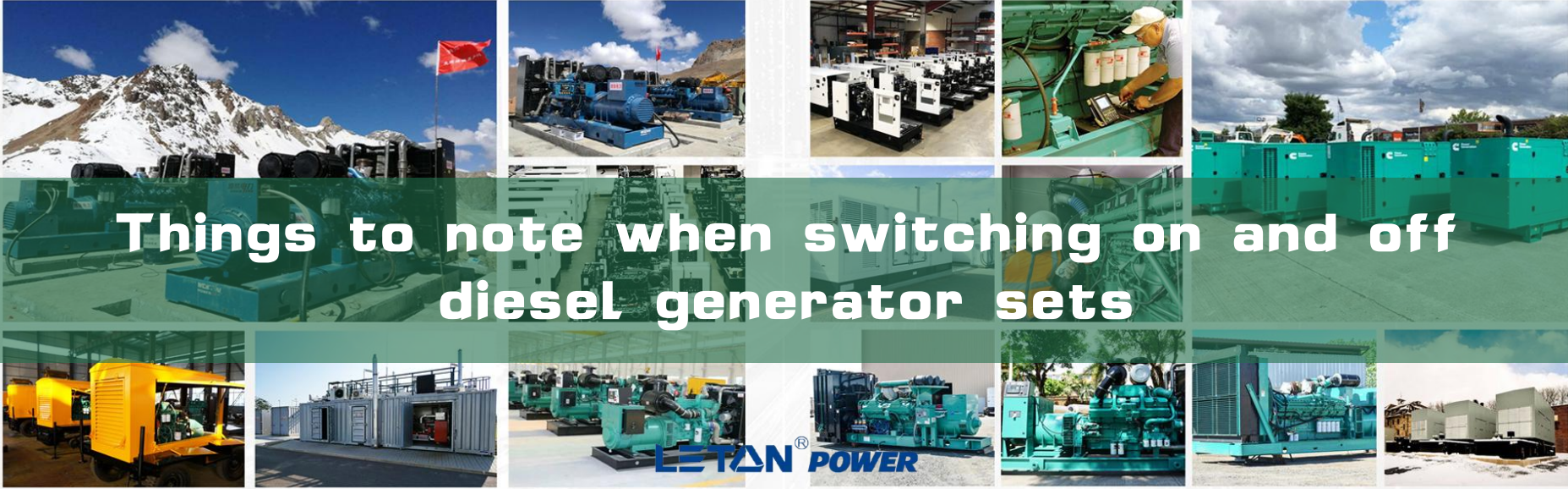 Неща, които трябва да имате предвид при включване и изключване на дизел генератори