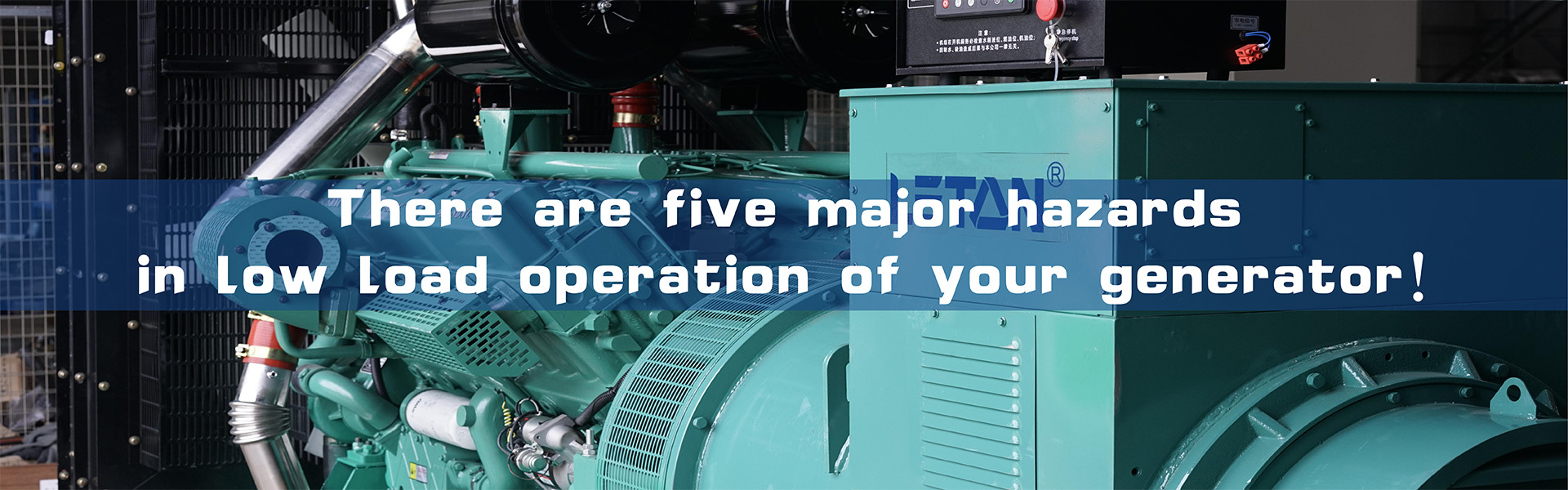 Det finns fem stora faror vid lågbelastningsdrift av dieselgeneratorer