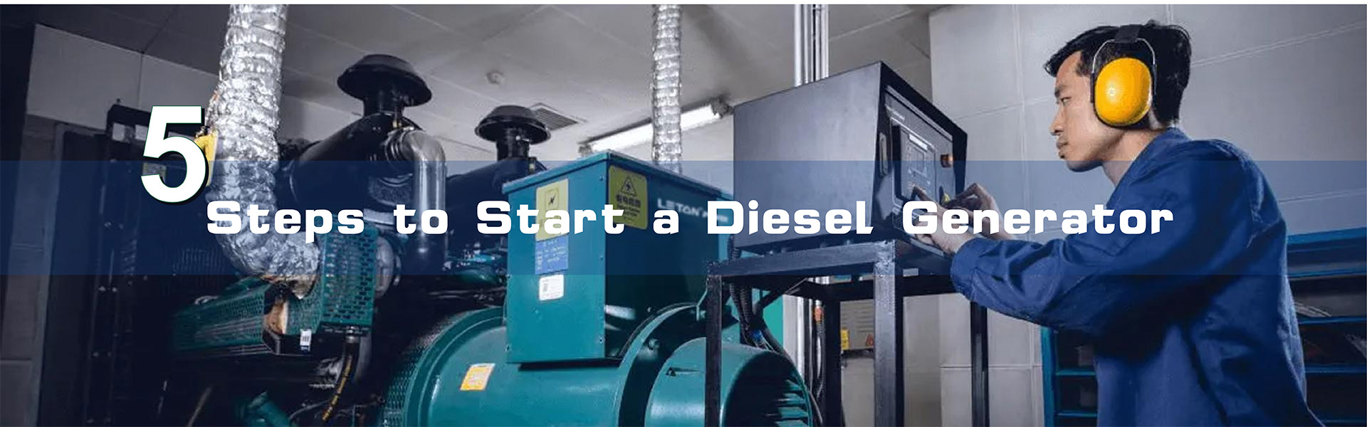 5 etapas para iniciar um gerador a diesel