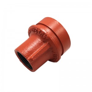 Ductile Iron ASTM A536 FM/UL/CE Grooved Couplings Fittings dengan Female Thread