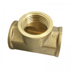 Brass Chrome Nickel Plating Equal & Reducer Plumbing Pipe Tee