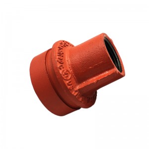 Ductile Iron ASTM A536 FM/UL/CE Grooved Couplings Fittings dengan Female Thread