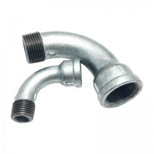 Male & Female M/F Threaded Long Bend 90 Elbow Galvanized Fittings