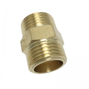 Professional Factory Pipe Fitting Brass hex nipple fiaraha-miasa amin'ny farany mety