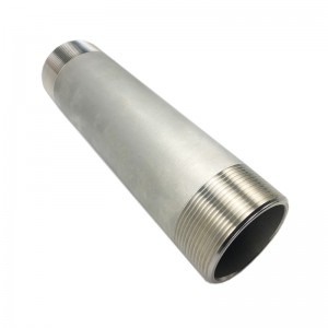 Galvanized steel pipe nipple jalu BSP threaded Karbon Steel pipe nipple