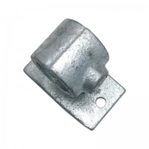 Direktang Ibinibigay ng Pabrika ang Hot Galvanized Malleable Iron Key Clamps Fence Structural Fittings Flange Foot
