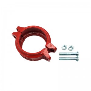 Ductile Iron Grooved Pipe Fitting at Couplings Flexible at Rigid Couplings para sa Fire Fighting Epoxy Coating
