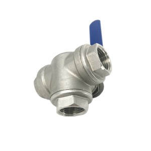 ss304 ss316 trojcestný guľový ventil so závitom z nehrdzavejúcej ocele cf8m výrobca guľového ventilu